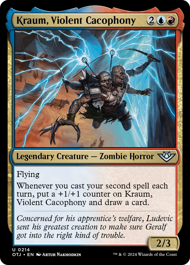Kraum, Violent Cacophony (OTJ-214) - Outlaws of Thunder Junction Foil | Grognard Games