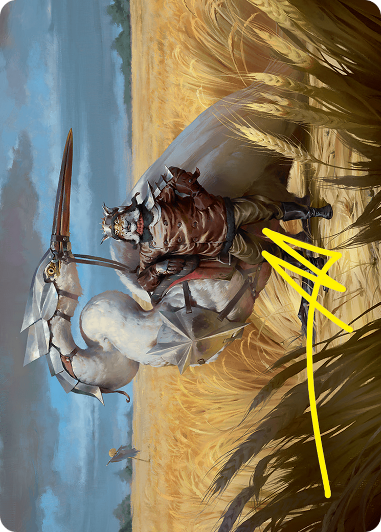 Skyknight Squire Art Card (4/54) (Gold-Stamped Signature) [Foundations Art Series] | Grognard Games