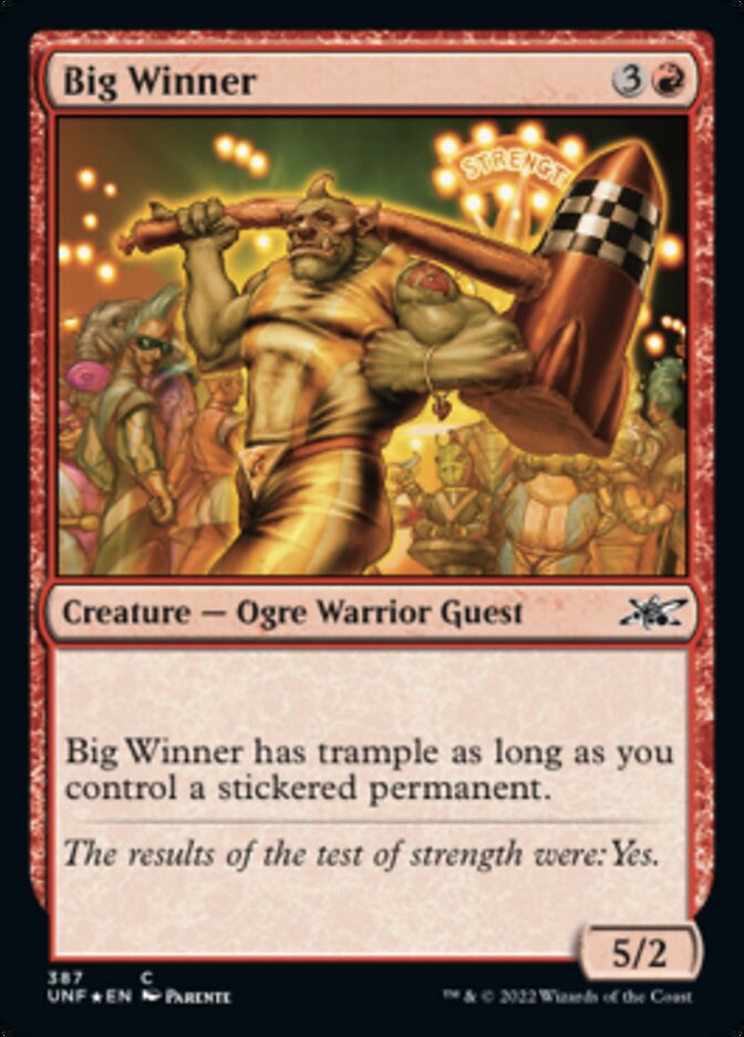 Big Winner (Galaxy Foil) [Unfinity] | Grognard Games