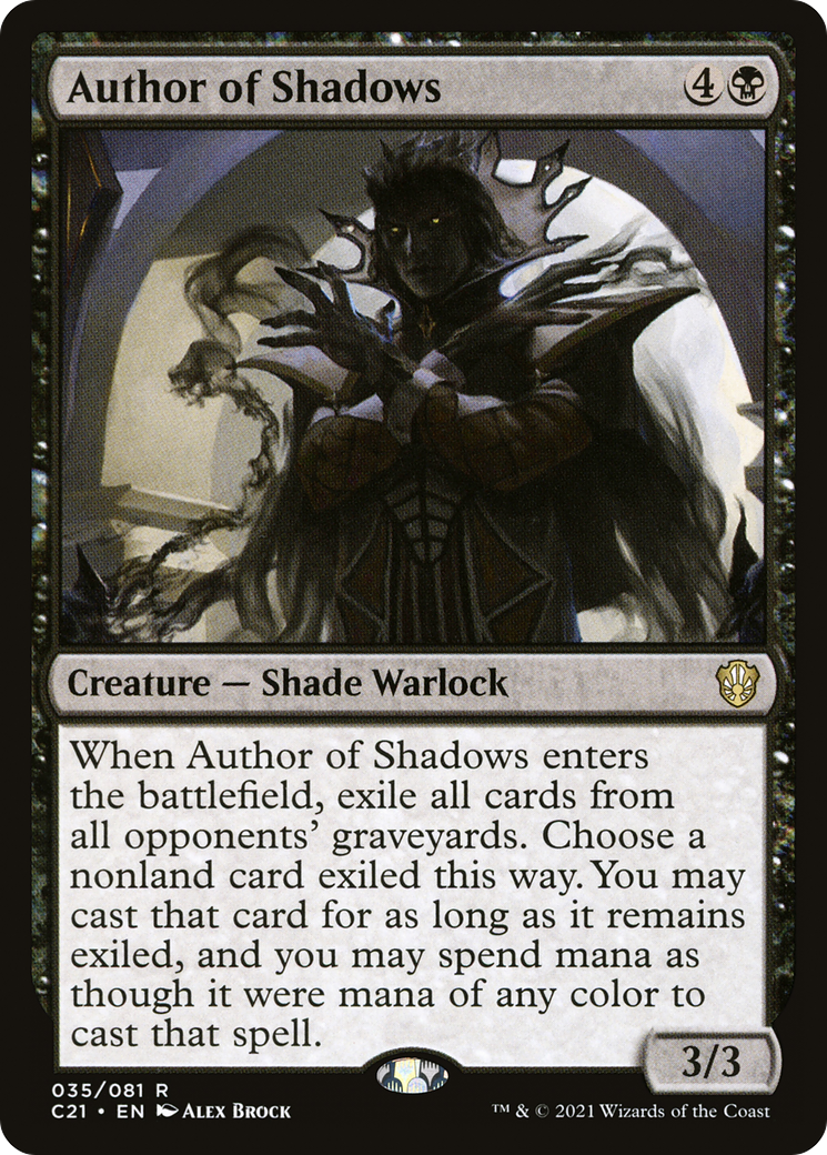Author of Shadows [Commander 2021] | Grognard Games