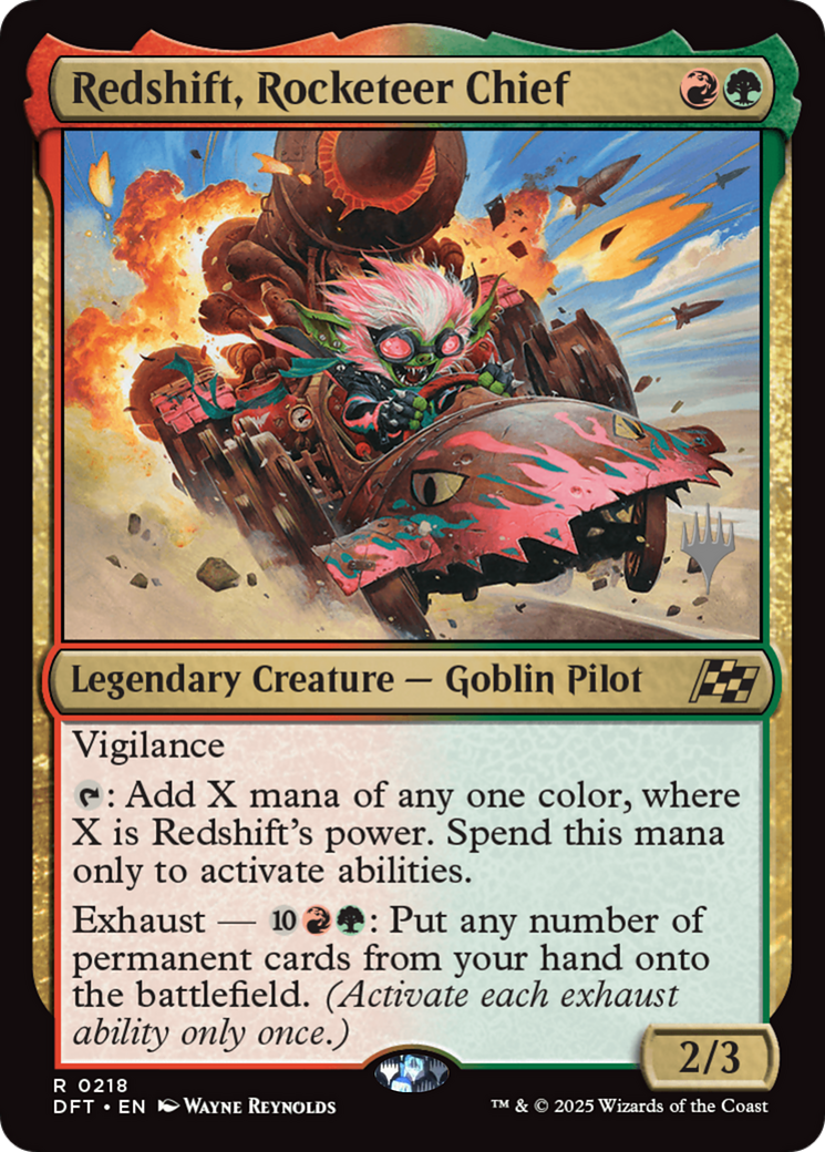 Redshift, Rocketeer Chief (Promo Pack) [Aetherdrift Promos] | Grognard Games