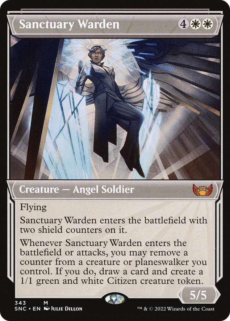 Sanctuary Warden (Showcase Art Deco) [Streets of New Capenna] | Grognard Games