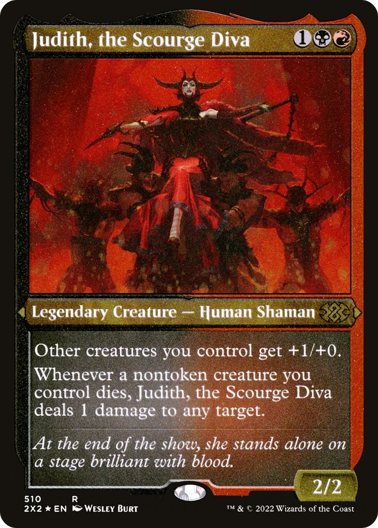Judith, the Scourge Diva (Foil Etched) (2X2-510) - Double Masters 2022 Foil | Grognard Games