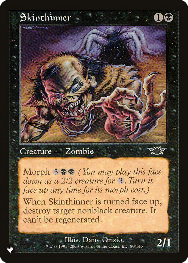 Skinthinner [The List] | Grognard Games