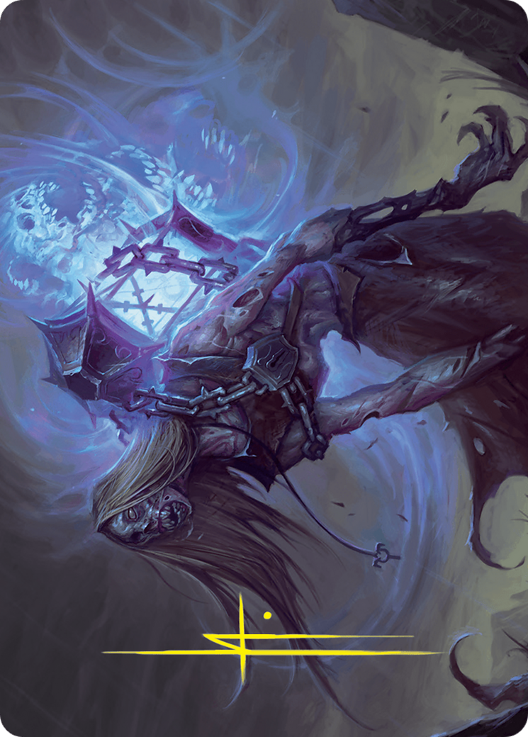 Soul-Shackled Zombie Art Card (9/54) (Gold-Stamped Signature) [Foundations Art Series] | Grognard Games