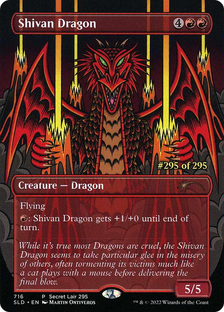 Shivan Dragon (Serialized) [Secret Lair Drop Promos] | Grognard Games