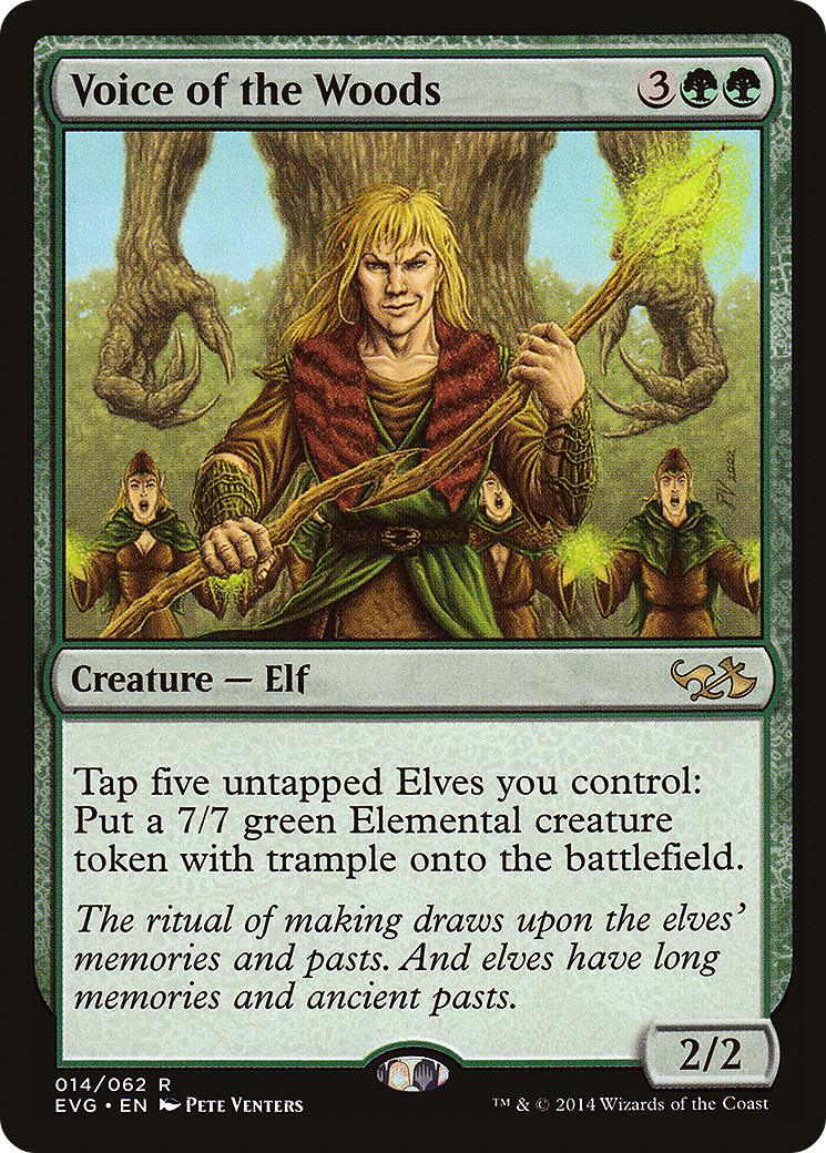 Voice of the Woods (DD3-) - Duel Decks Anthology: Elves vs. Goblins Foil | Grognard Games