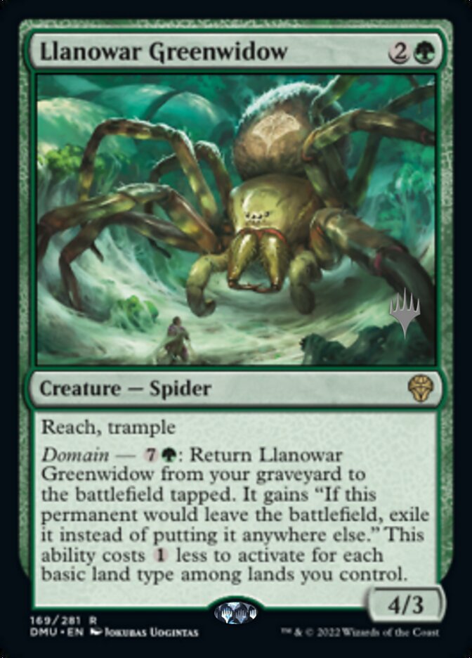 Llanowar Greenwidow (Promo Pack) [Dominaria United Promos] | Grognard Games