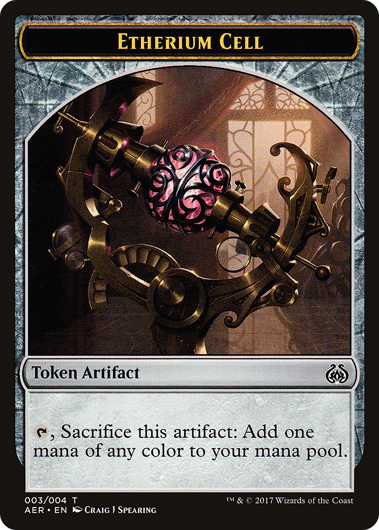 Etherium Cell (AER-003) - Aether Revolt Tokens Foil | Grognard Games