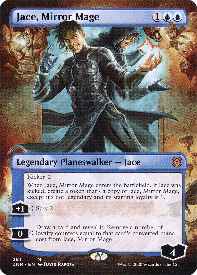 Jace, Mirror Mage (Borderless) [Zendikar Rising] | Grognard Games
