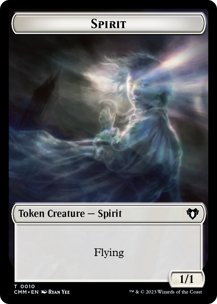 Spirit Token (10) [Commander Masters Tokens] | Grognard Games