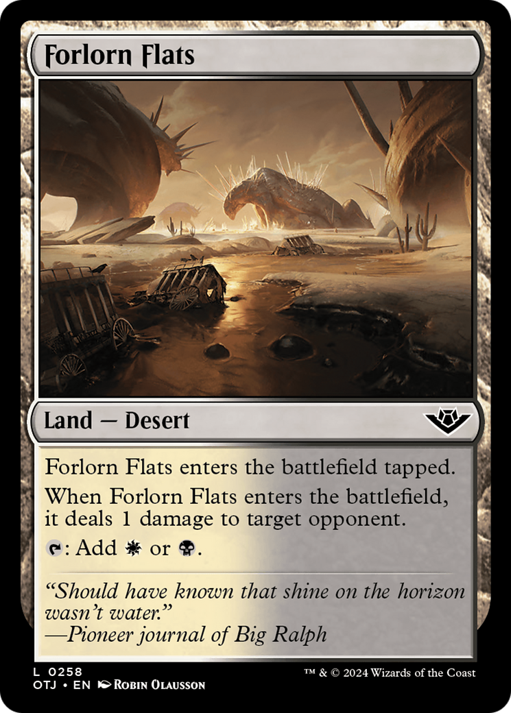 Forlorn Flats (OTJ-258) - Outlaws of Thunder Junction Foil | Grognard Games