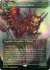 Grist, Voracious Larva // Grist, the Plague Swarm (Borderless) (Textured Foil) [Modern Horizons 3] | Grognard Games