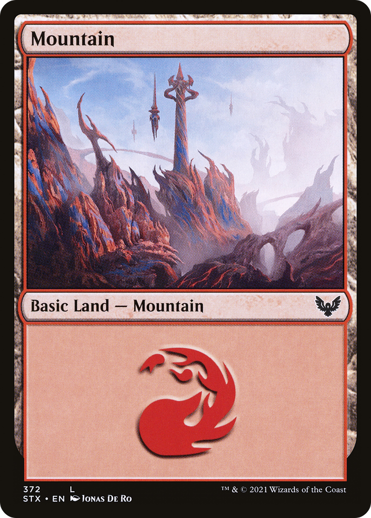 Mountain (372) [Strixhaven: School of Mages] | Grognard Games