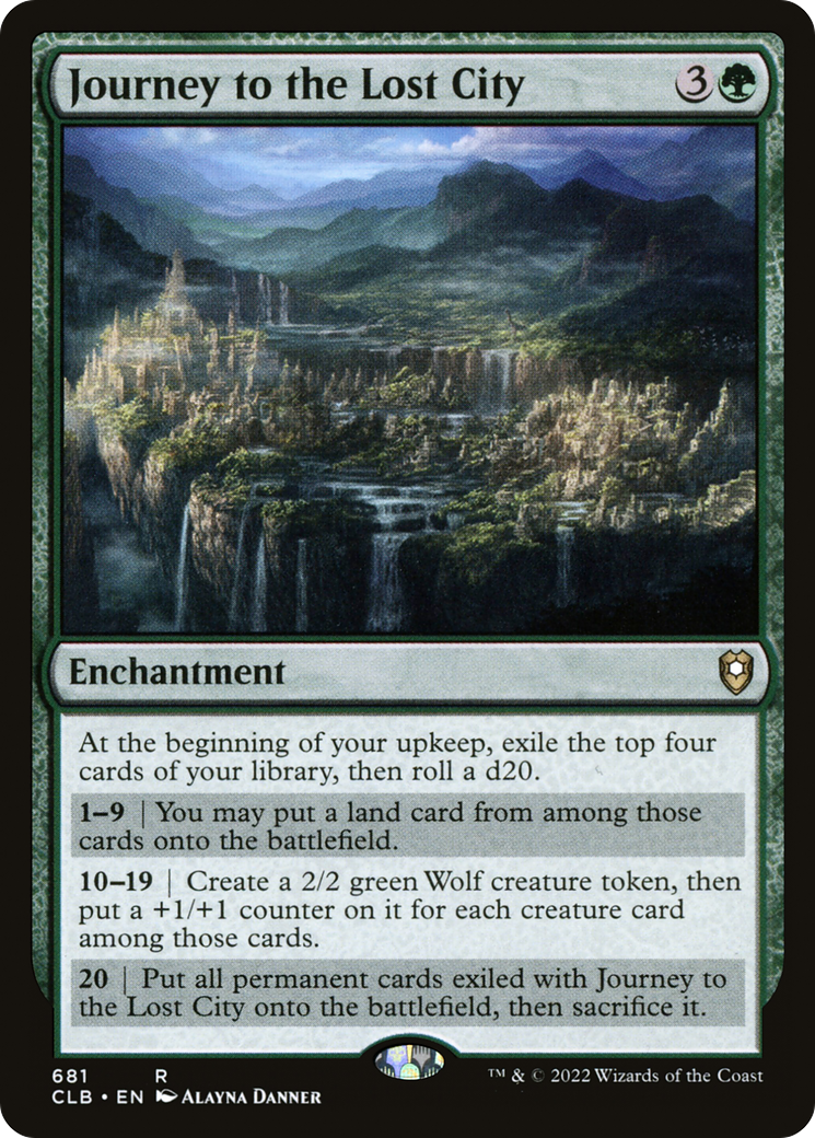 Journey to the Lost City [Commander Legends: Battle for Baldur's Gate] | Grognard Games
