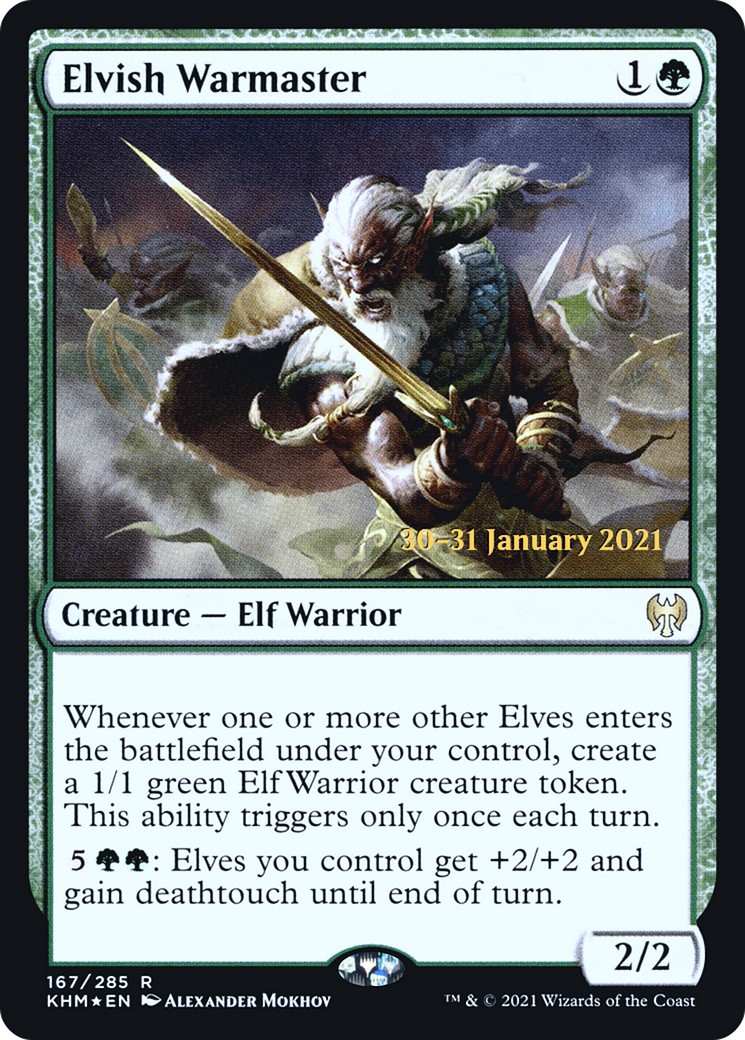 Elvish Warmaster [Kaldheim Prerelease Promos] | Grognard Games