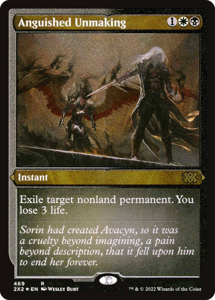 Anguished Unmaking (Foil Etched) (2X2-469) - Double Masters 2022 Foil | Grognard Games