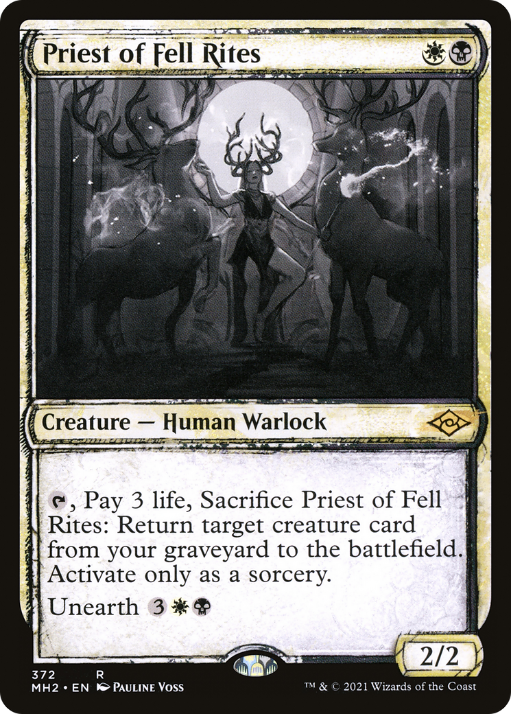 Priest of Fell Rites (Sketch) [Modern Horizons 2] | Grognard Games