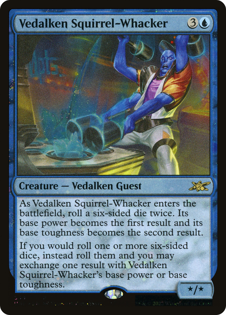 Vedalken Squirrel-Whacker (Galaxy Foil) [Unfinity] | Grognard Games
