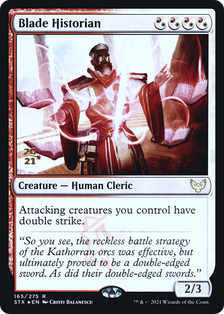 Blade Historian [Strixhaven: School of Mages Prerelease Promos] | Grognard Games