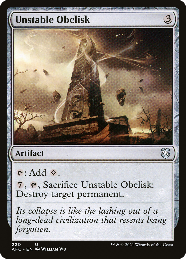 Unstable Obelisk [Dungeons & Dragons: Adventures in the Forgotten Realms Commander] | Grognard Games