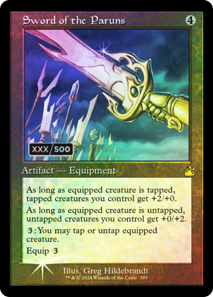 Sword of the Paruns (Retro) (Serialized) [Ravnica Remastered] | Grognard Games