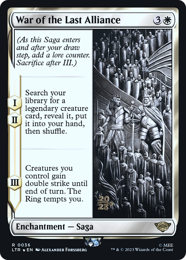 War of the Last Alliance [The Lord of the Rings: Tales of Middle-Earth Prerelease Promos] | Grognard Games