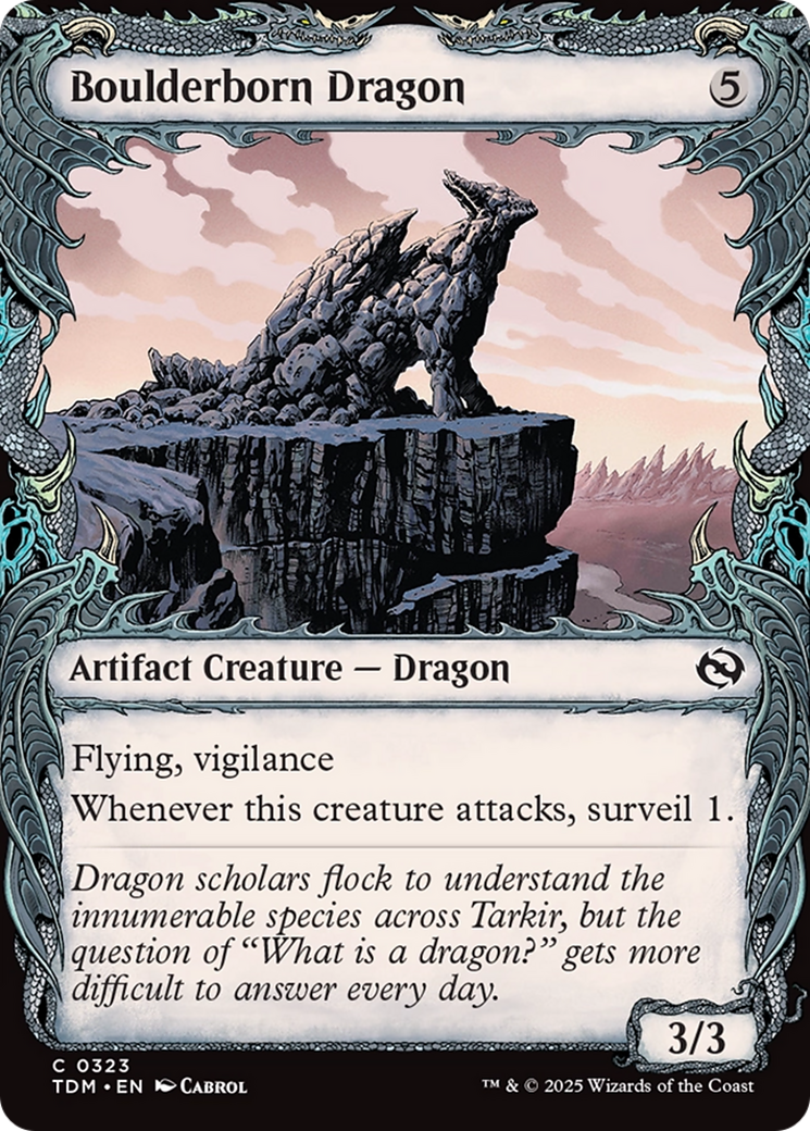 Boulderborn Dragon (Showcase) [Tarkir: Dragonstorm] | Grognard Games