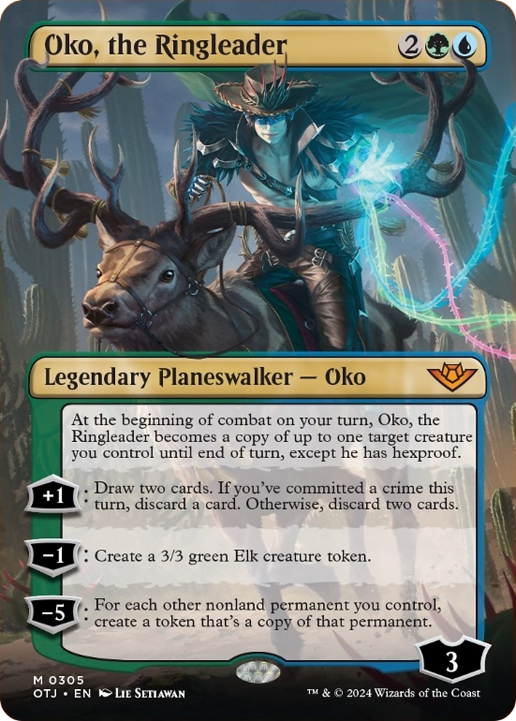 Oko, the Ringleader (Borderless) [Outlaws of Thunder Junction] | Grognard Games