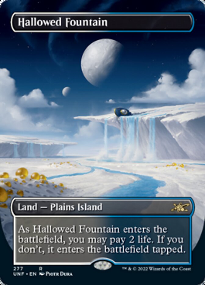 Hallowed Fountain (Borderless) [Unfinity] | Grognard Games