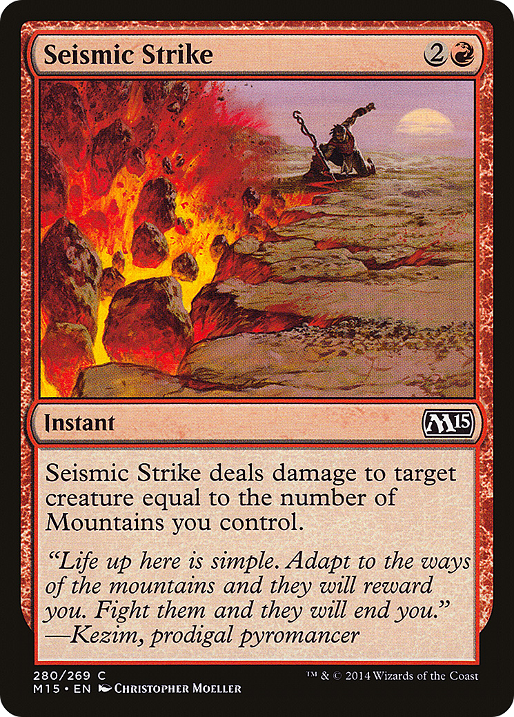 Seismic Strike (M15-280) - Magic 2015 Foil | Grognard Games