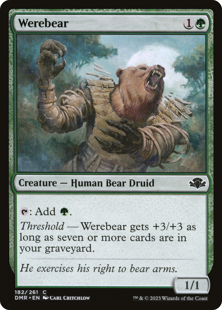 Werebear [Dominaria Remastered] | Grognard Games