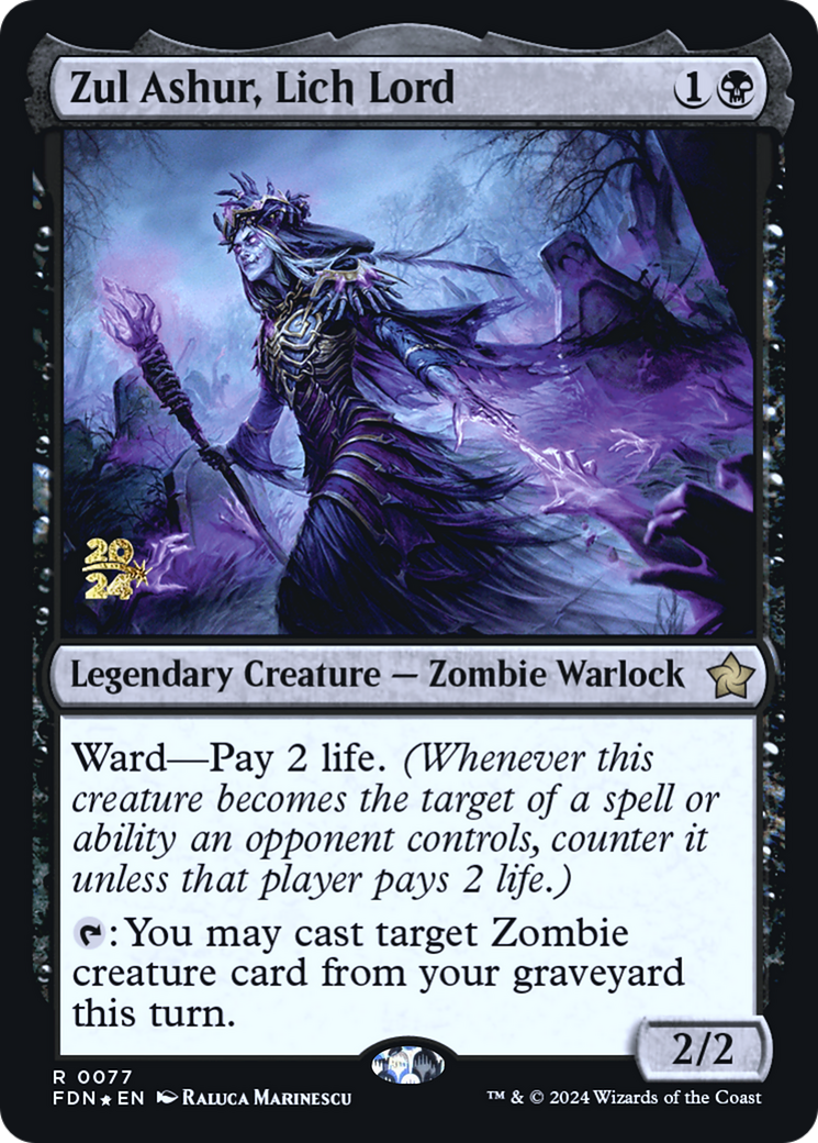 Zul Ashur, Lich Lord [Foundations Prerelease Promos] | Grognard Games