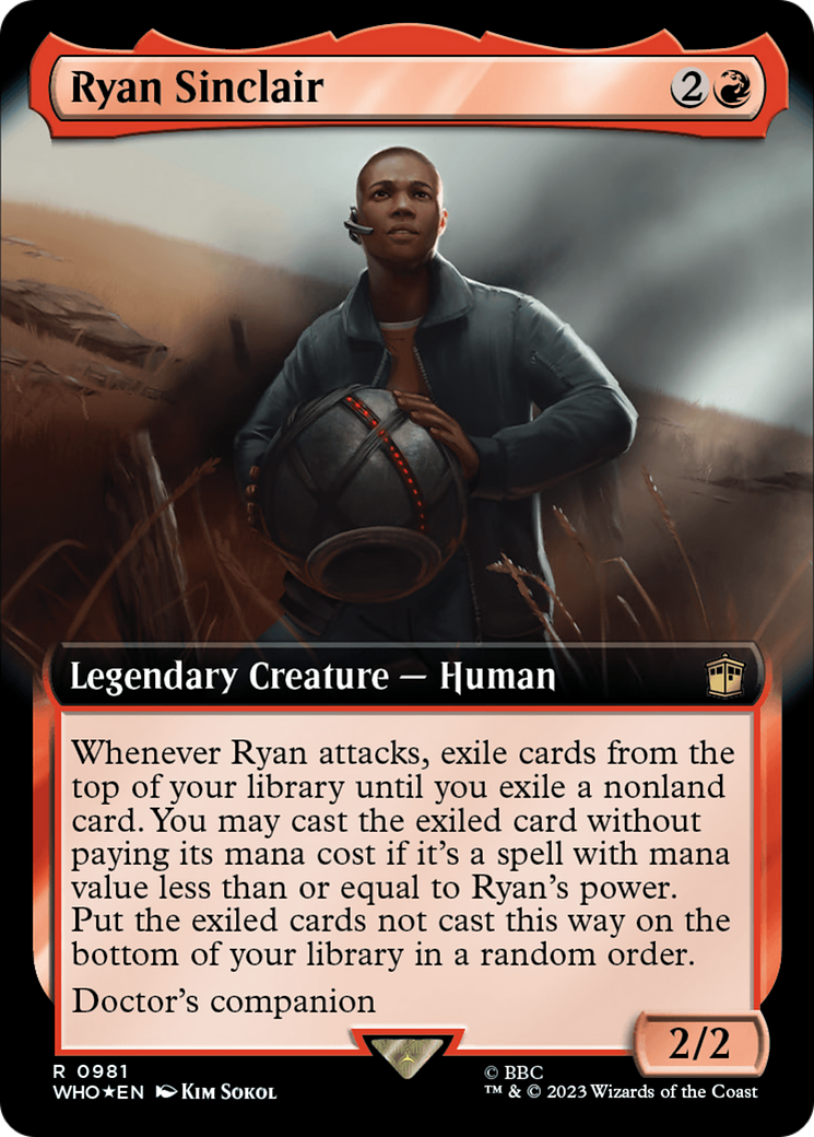 Ryan Sinclair (Extended Art) (Surge Foil) [Doctor Who] | Grognard Games