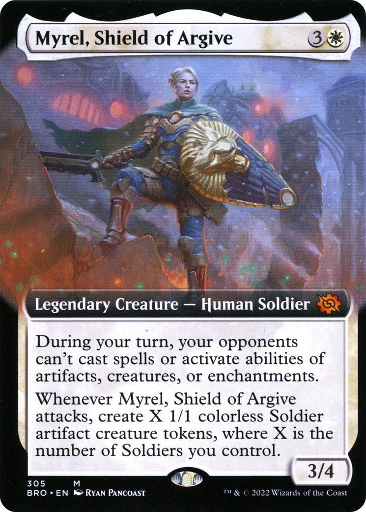 Myrel, Shield of Argive (Extended Art) [The Brothers' War] | Grognard Games