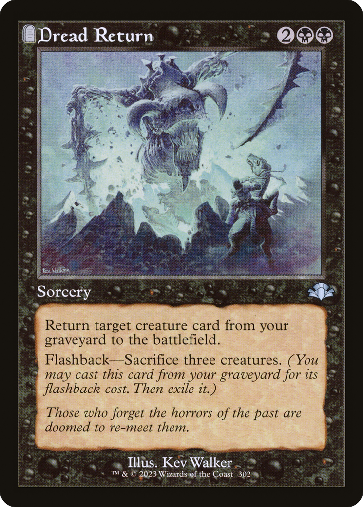 Dread Return (Retro) [Dominaria Remastered] | Grognard Games