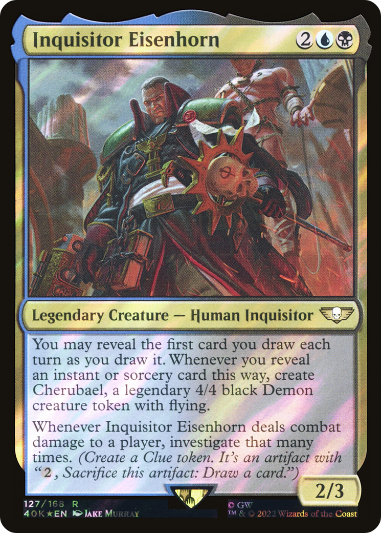 Inquisitor Eisenhorn (Surge Foil) [Universes Beyond: Warhammer 40,000] | Grognard Games