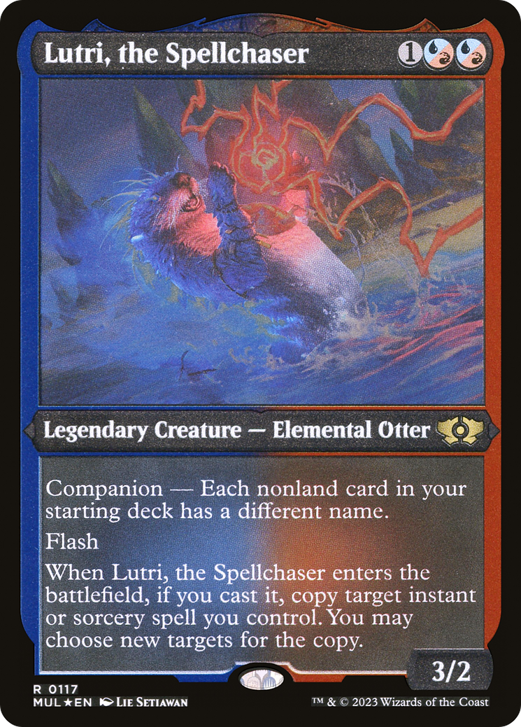Lutri, the Spellchaser (Foil Etched) (MUL-117) - Multiverse Legends: (companion) Foil | Grognard Games