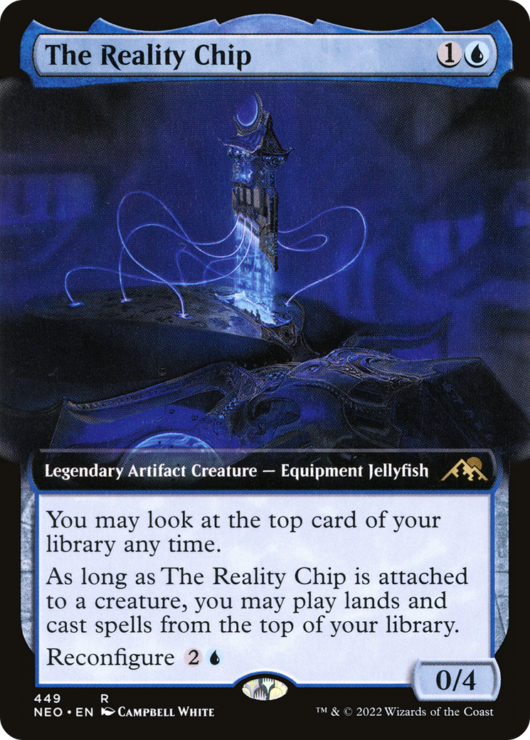 The Reality Chip (Extended Art) [Kamigawa: Neon Dynasty] | Grognard Games