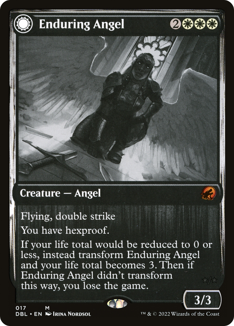 Enduring Angel // Angelic Enforcer [Innistrad: Double Feature] | Grognard Games