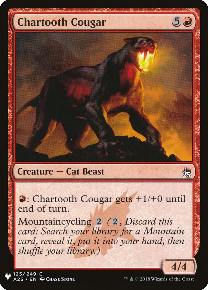 Chartooth Cougar [Mystery Booster] | Grognard Games