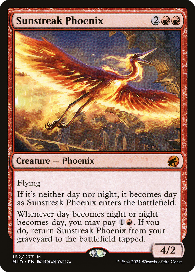 Sunstreak Phoenix [Innistrad: Midnight Hunt] | Grognard Games