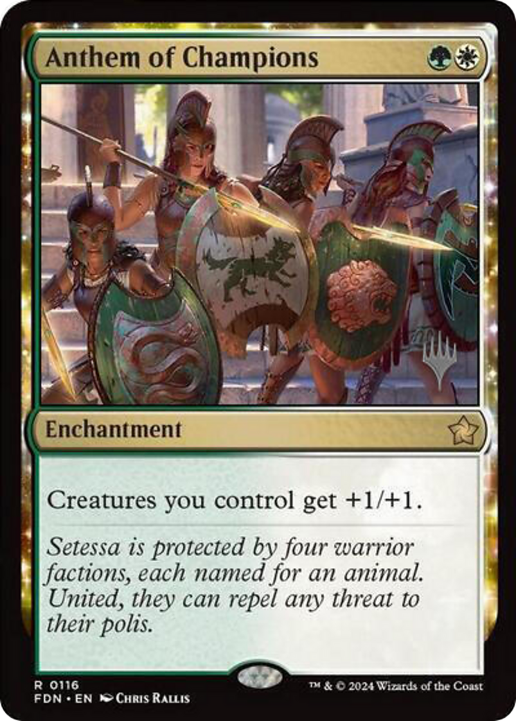Anthem of Champions (Promo Pack) [Foundations Promos] | Grognard Games