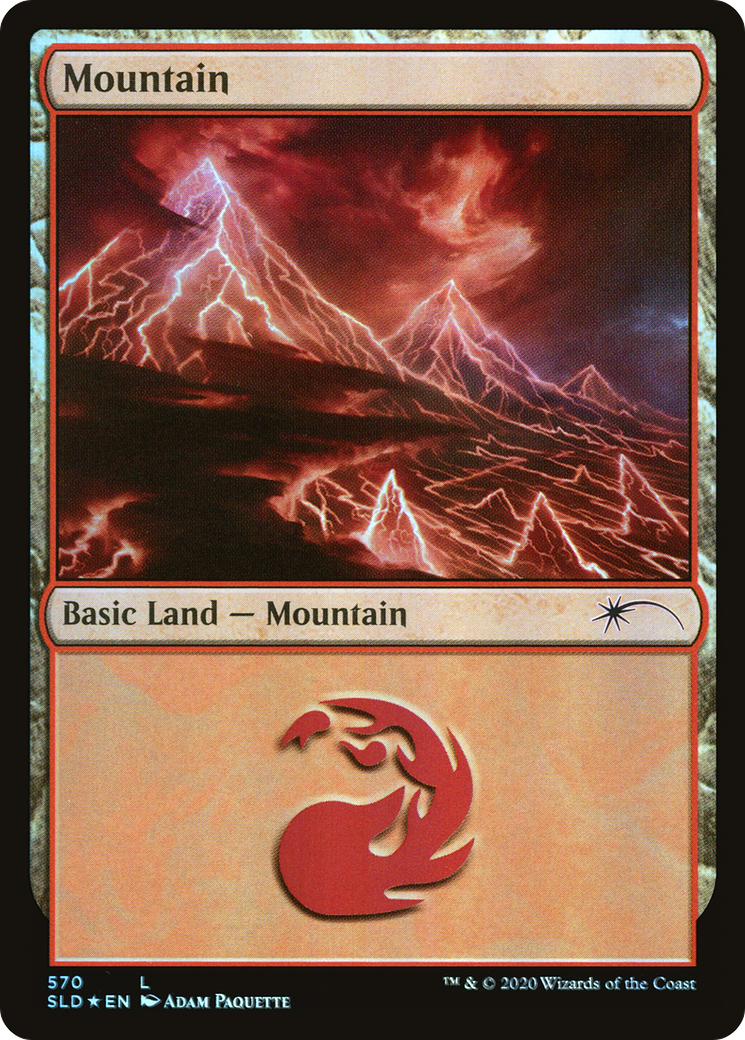 Mountain (Lightning) (570) [Secret Lair Drop Promos] | Grognard Games