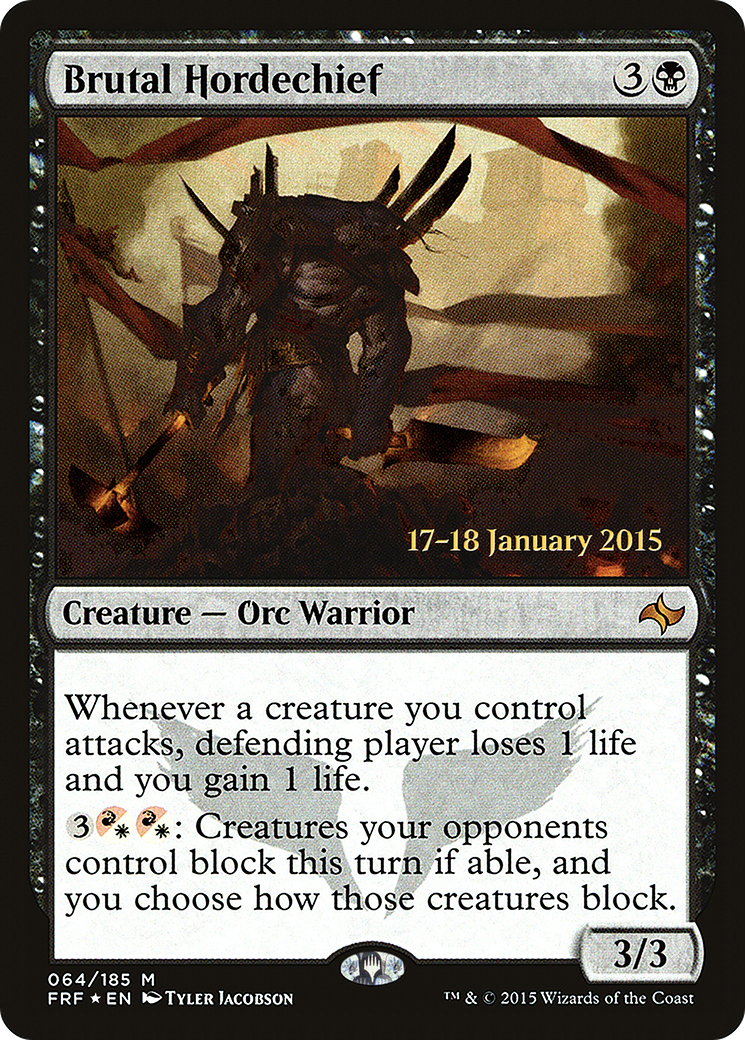 Brutal Hordechief  [Fate Reforged Prerelease Promos] | Grognard Games