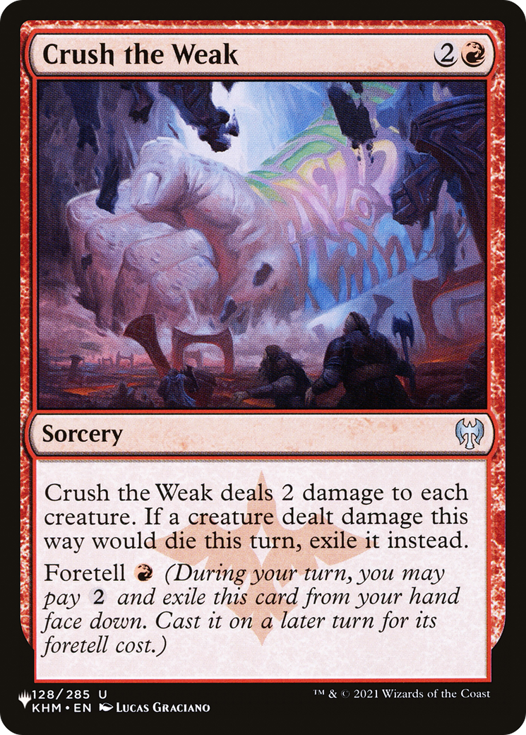 Crush the Weak [The List] | Grognard Games