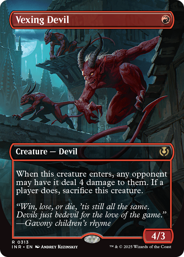 Vexing Devil (Borderless) [Innistrad Remastered] | Grognard Games