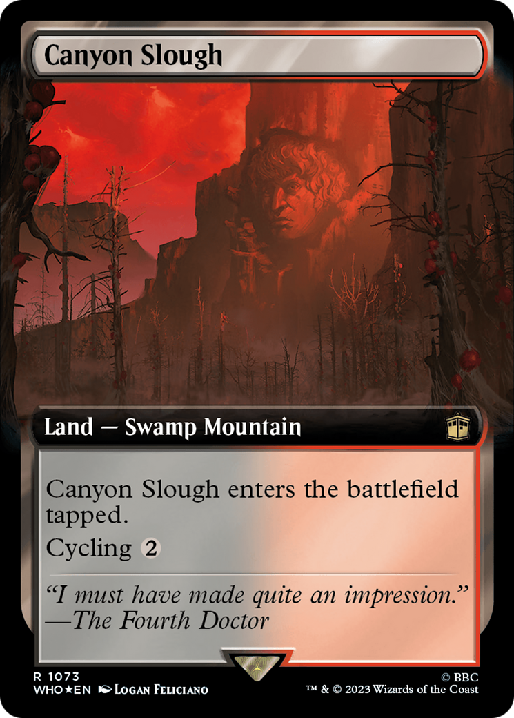 Canyon Slough (Extended Art) (Surge Foil) [Doctor Who] | Grognard Games