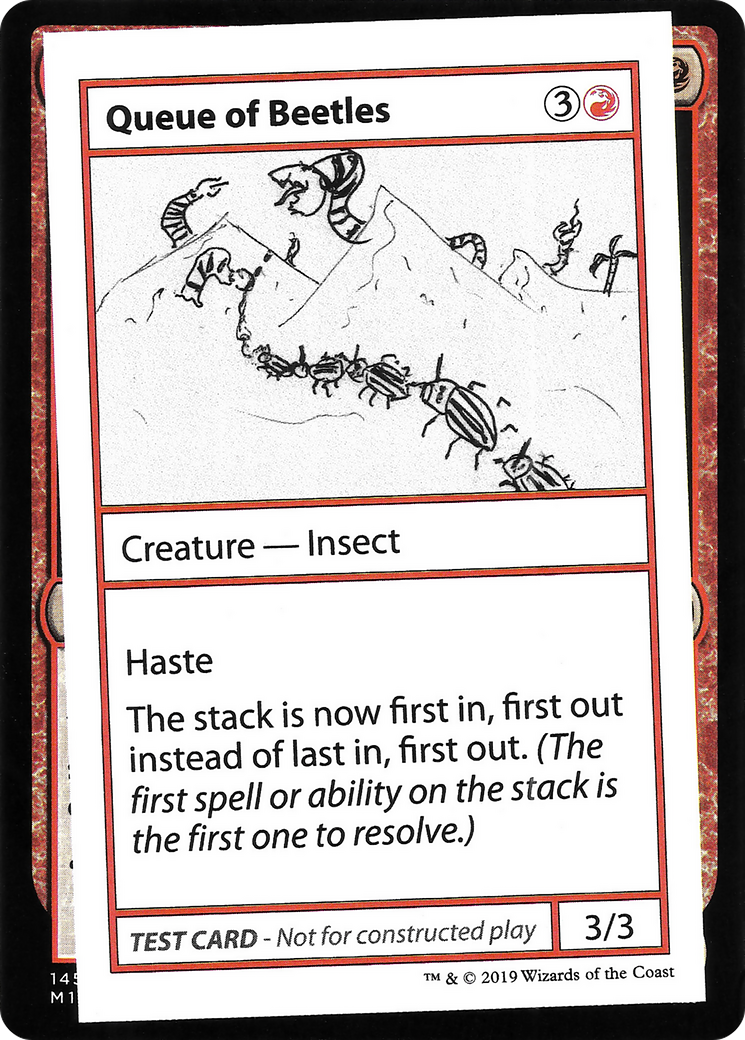 Queue of Beetles (2021 Edition) [Mystery Booster Playtest Cards] | Grognard Games