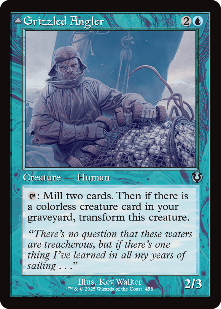 Grizzled Angler // Grisly Anglerfish (Retro Frame) [Innistrad Remastered] | Grognard Games
